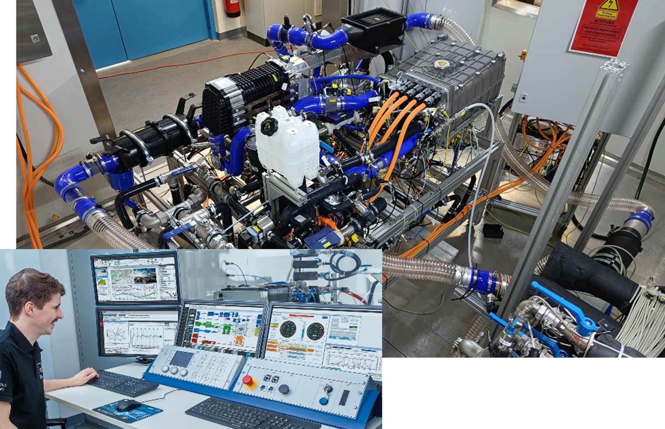 HyCentA PEM fuel cell system test bench 