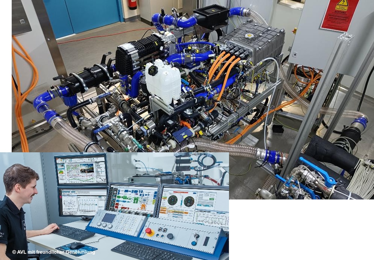 PEM fuel cell system test bench